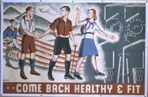Lilian Doing Youth Hostel Association poster 1940